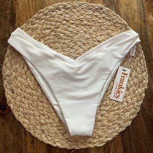 NWT Frankie's Bikini's * Austin * Bottom WHITE